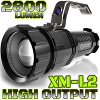 HIGH OUTPUT SPOTLIGHT | 2,800 LUMEN | CREE T6 LED | 6.5" | Rechargeable